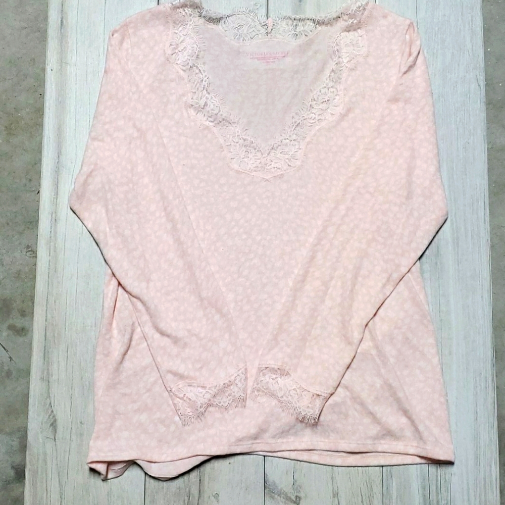 Victoria Secrets Soft Pink PJ Top